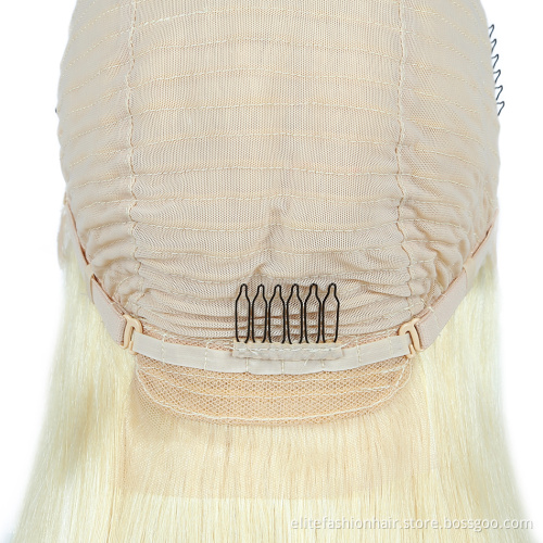 HD Lace Frontal Wig Peruvian Brazilian RemHair  4x4 Closure Wigs For Black Women 613#Straight 13X4 Lace Front Human Hair Wigs